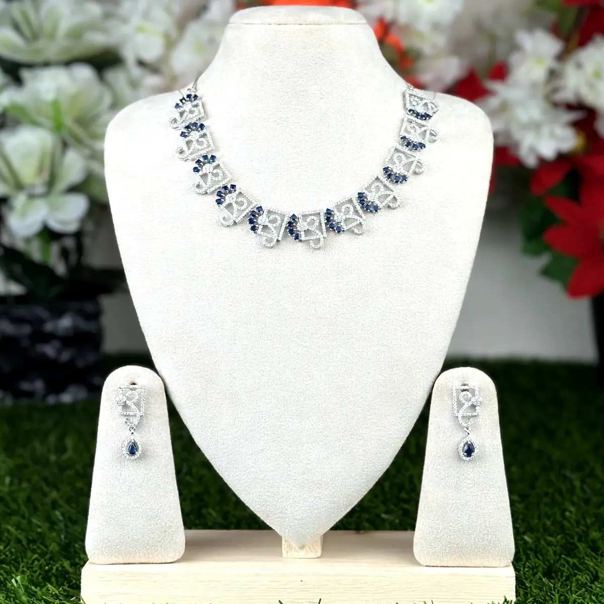 1906 1906 - AD Stone Necklace Set - Image 1