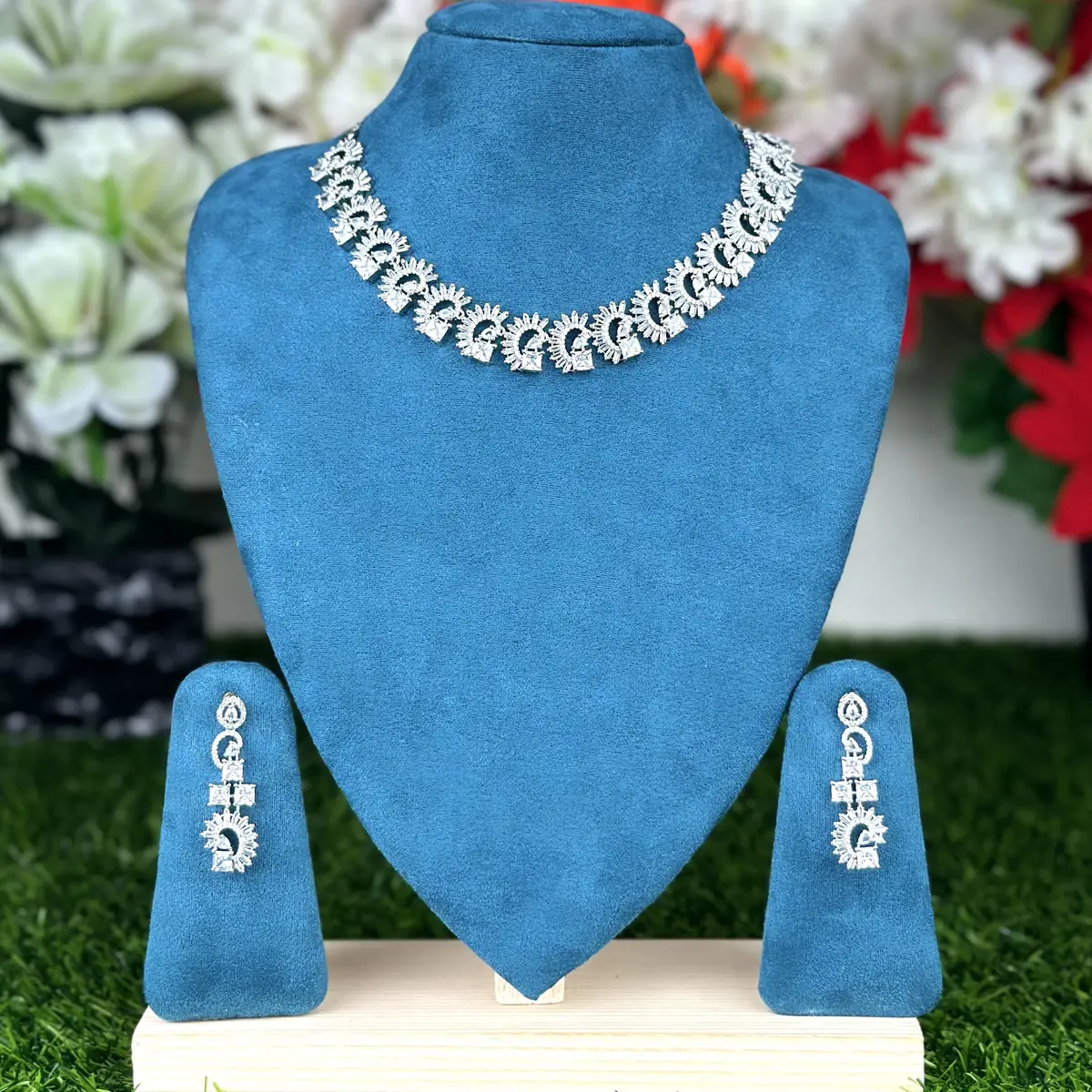 1911 1911 - AD Stone Necklace Set - Image 1
