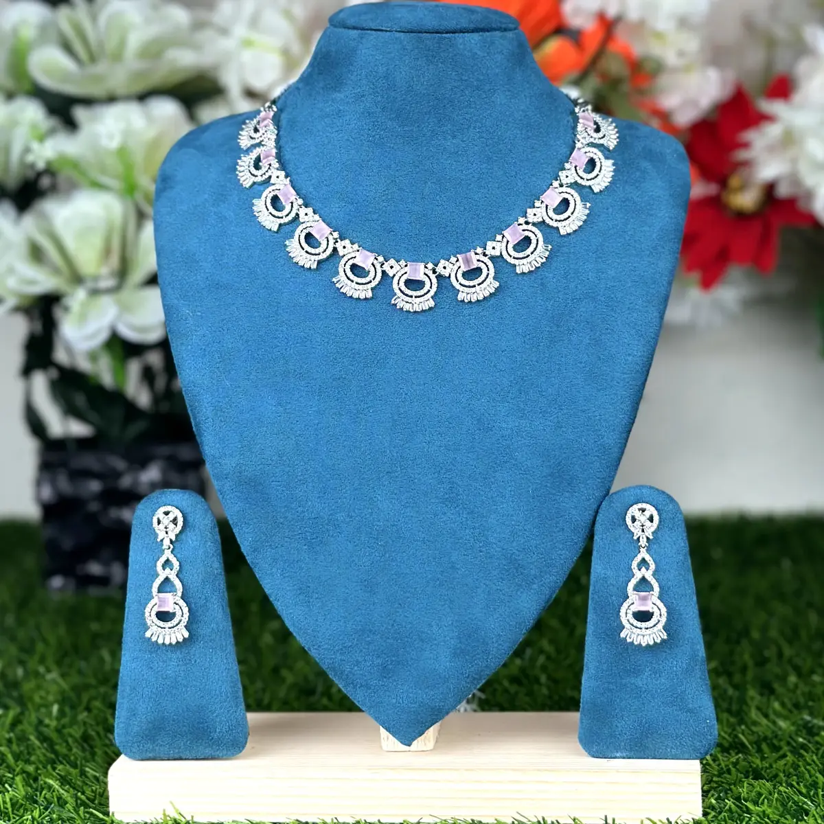 2020 2020 - AD Stone Necklace Set - Image 1