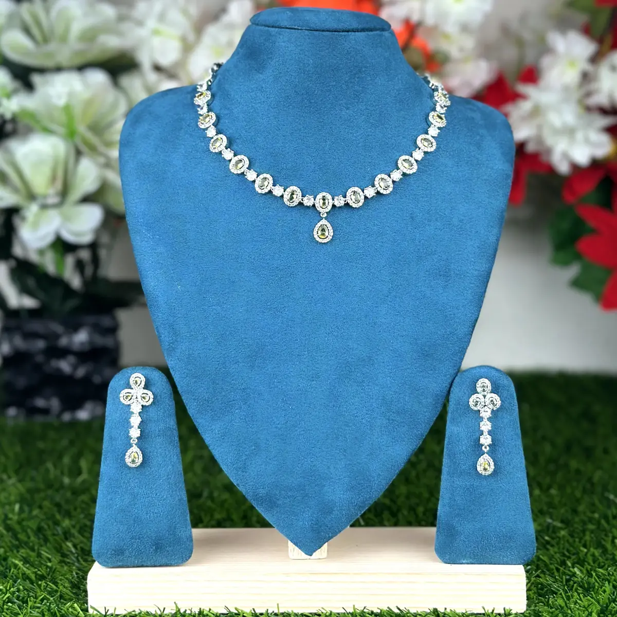 2101 2101 - AD Stone Necklace Set - Image 1