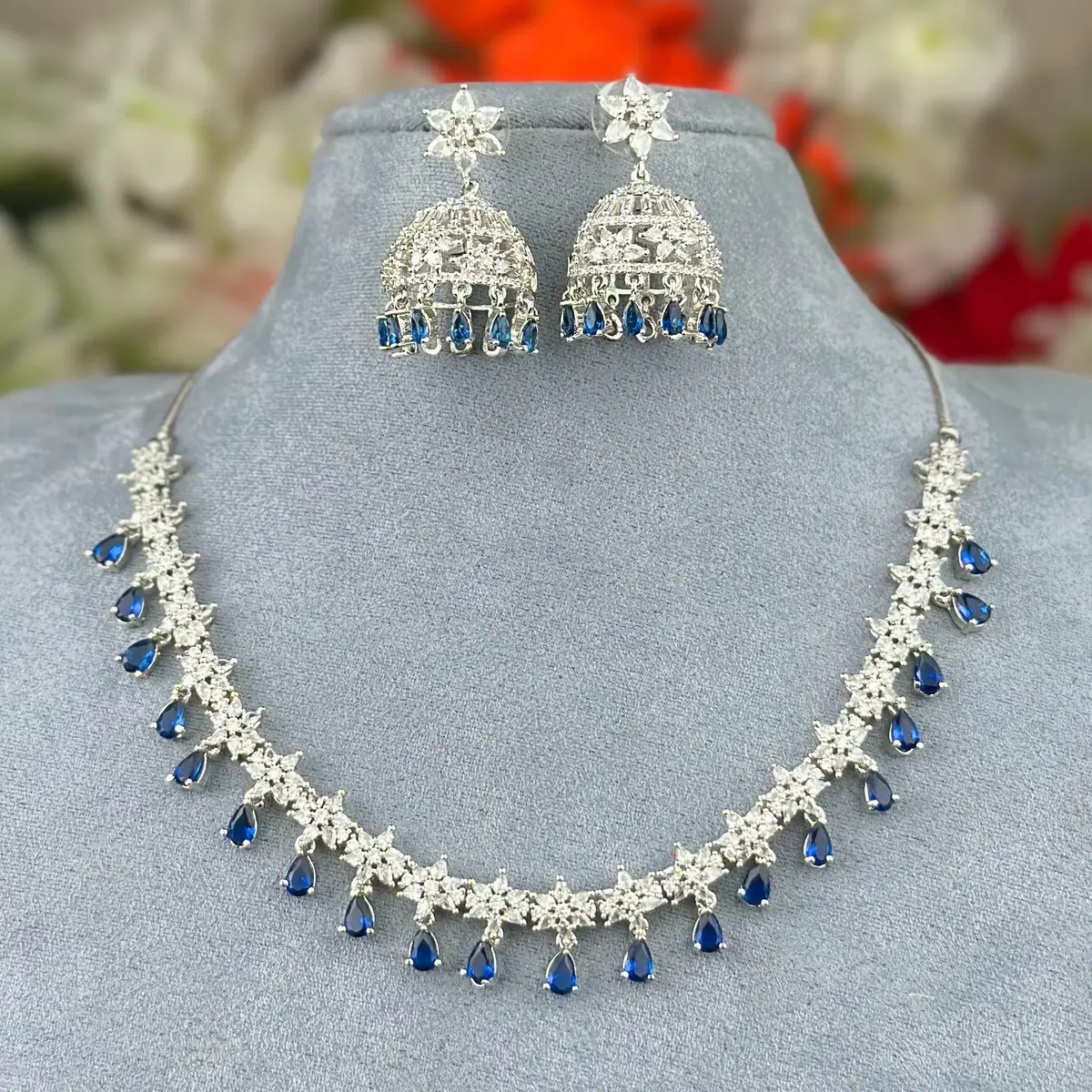 2511 2511 - AD Stone Necklace Set - Image 1