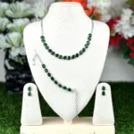 2513 - AD Stone Necklace Set and Bracelet - Image 2