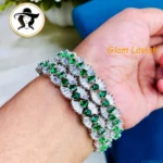 2802 - AD Stone Bangles - Image 2