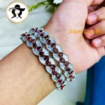 2802 - AD Stone Bangles - Image 3