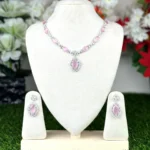 3202 - AD Stone Necklace Set - Image 2