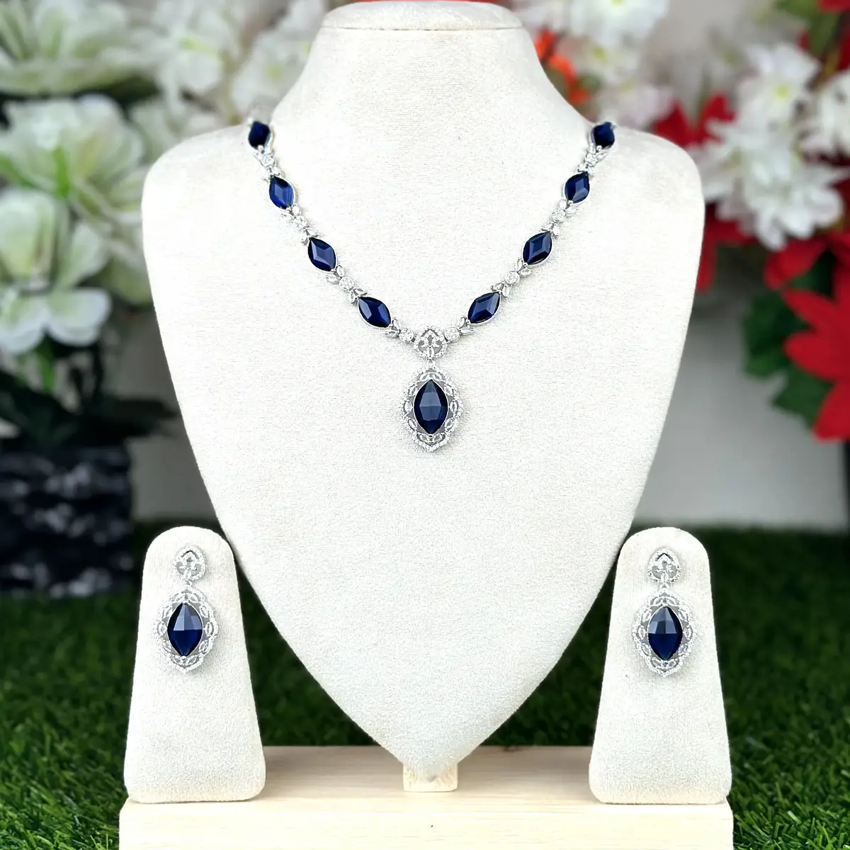 3202 3202 - AD Stone Necklace Set - Image 1