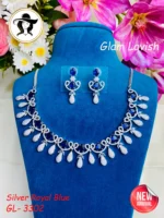 3202 - AD Stone Necklace Set