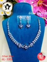 3303 - AD Stone Necklace Set - Image 2