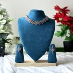 Oval Halo AD Stone Choker - 3604 - Image 3