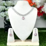 Pear Cut Vintage AD Stone Necklace - 3707 - Image 2