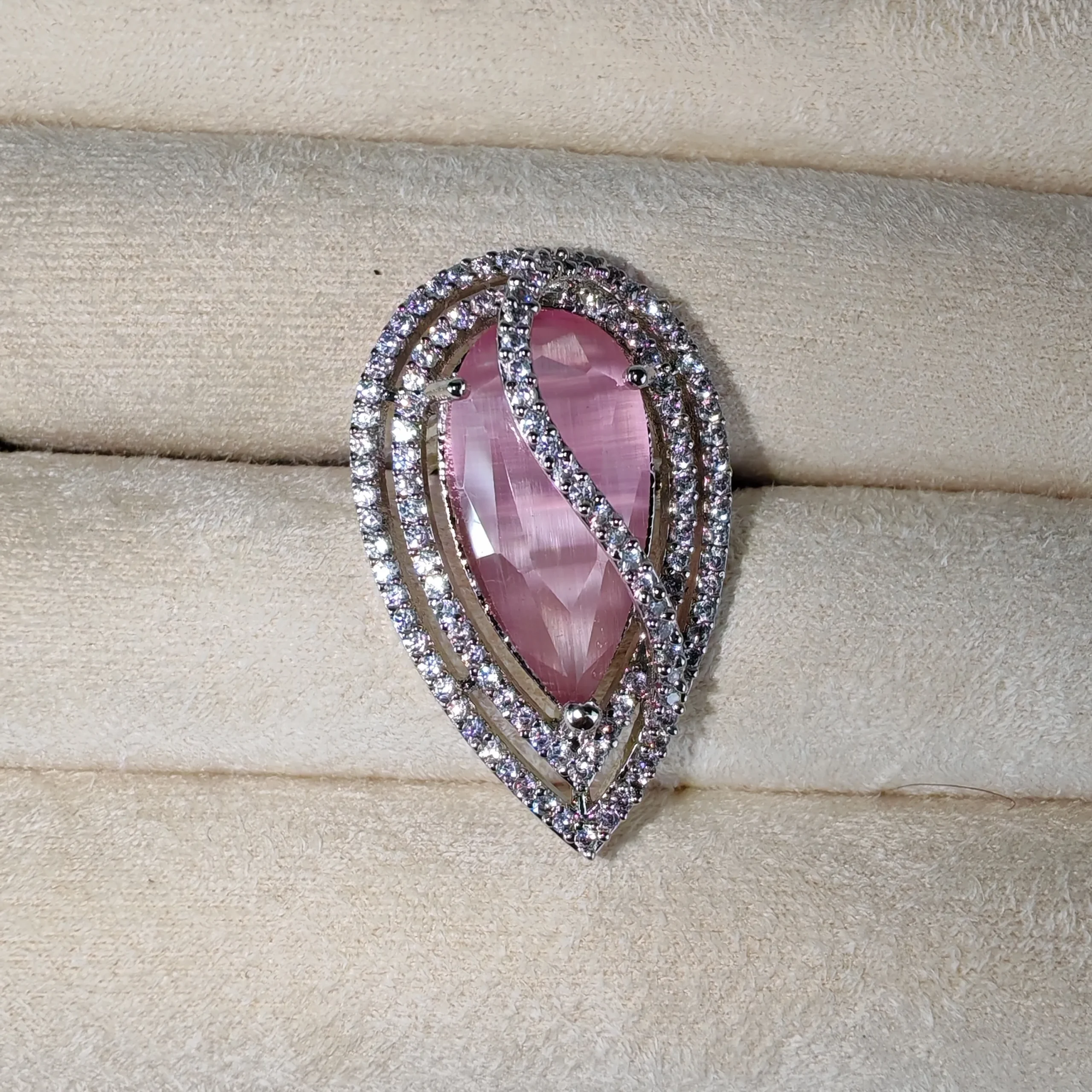 3727-pink 3727 - Finger Ring - Image 1