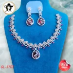 3707 - AD Stone Necklace Set