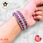 3717 - AD Stone Bangles - Image 5