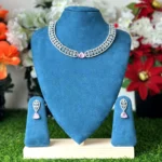 Modern Triangle Cut AD Stone Choker - 4107 - Image 2