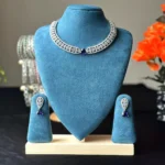 Modern Triangle Cut AD Stone Choker - 4107