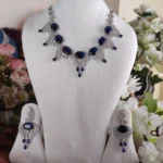 4110 - AD Stone Necklace Set - Image 2