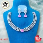 4107 - AD Stone Necklace Set