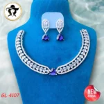 4107 - AD Stone Necklace Set - Image 2