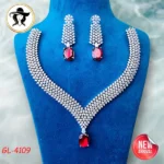 4109 - AD Stone Necklace Set