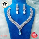 4109 - AD Stone Necklace Set - Image 2