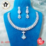 4205 - AD Stone Necklace Set - Image 2