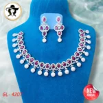 4207 - AD Stone Necklace Set - Image 3