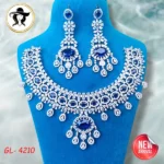 4210 - AD Stone Necklace Set - Image 5