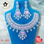4210 - AD Stone Necklace Set