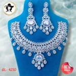 4210 - AD Stone Necklace Set - Image 2