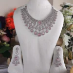 4302 - AD Stone Necklace Set - Image 3