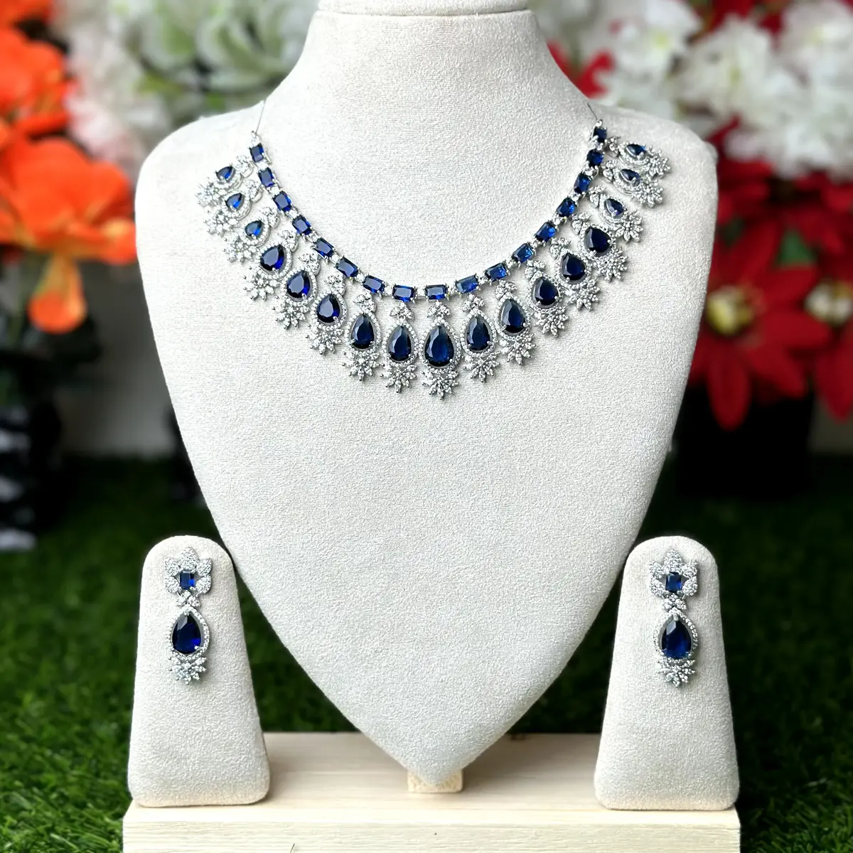 4307 4307 - AD Stone Necklace Set - Image 1