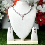 4319 - AD Stone Necklace Set - Image 4