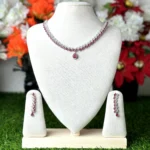 4323 - AD Stone Necklace Set - Image 2