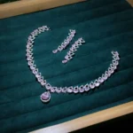 4323 - AD Stone Necklace Set - Image 4