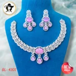 4301 - AD Stone Necklace Set - Image 4