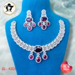 4301 - AD Stone Necklace Set - Image 3