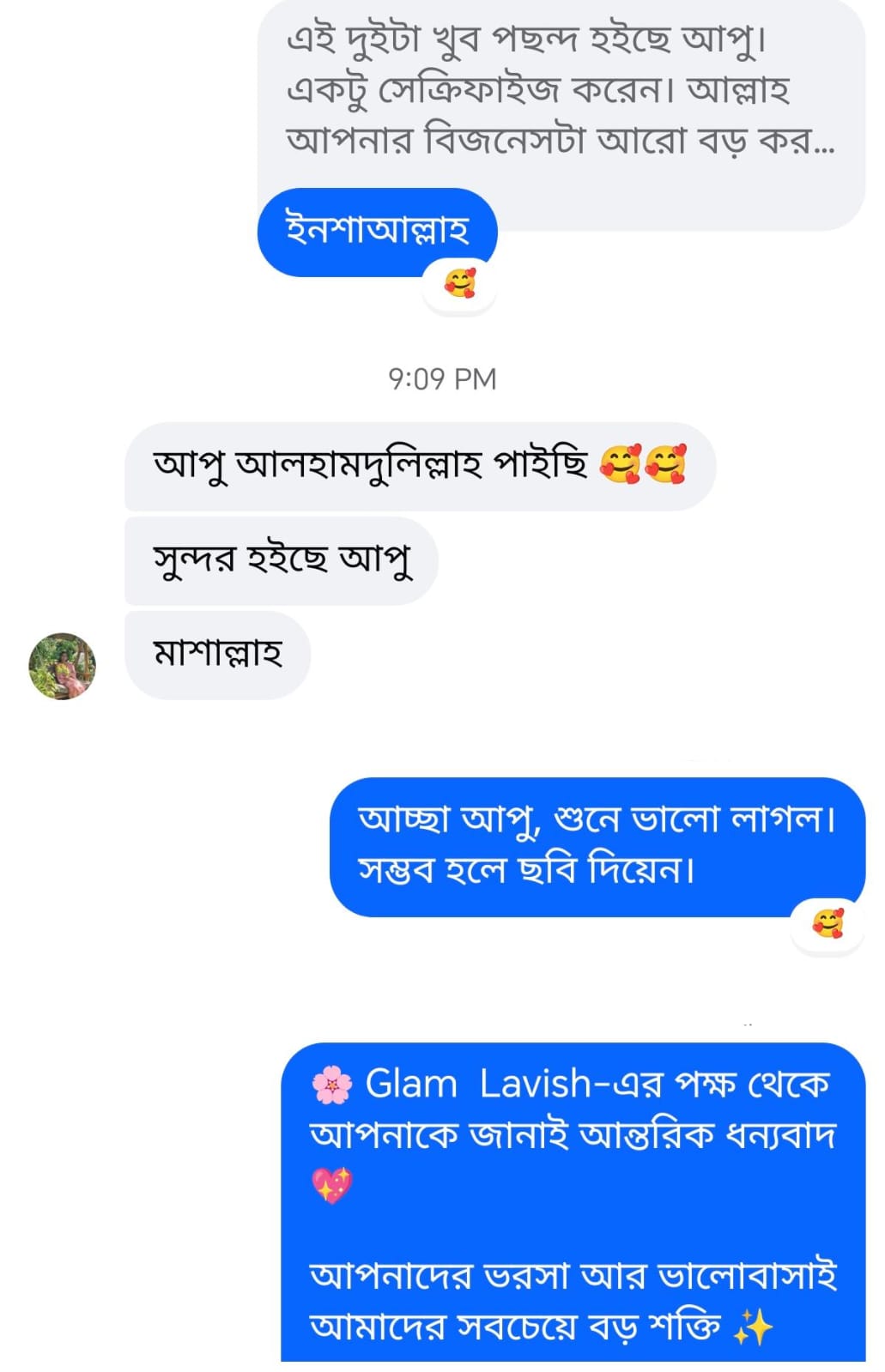 Glam Lavish Customer Review